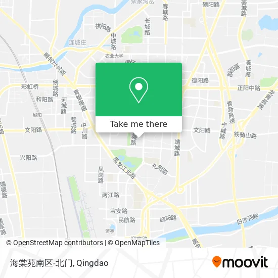 海棠苑南区-北门 map