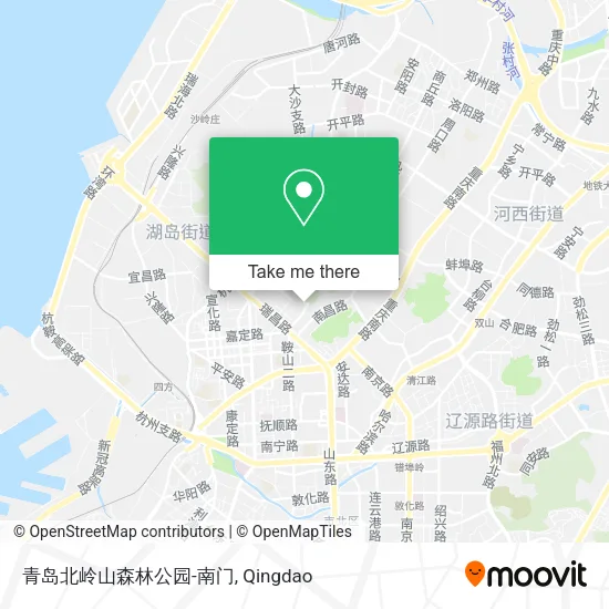 青岛北岭山森林公园-南门 map