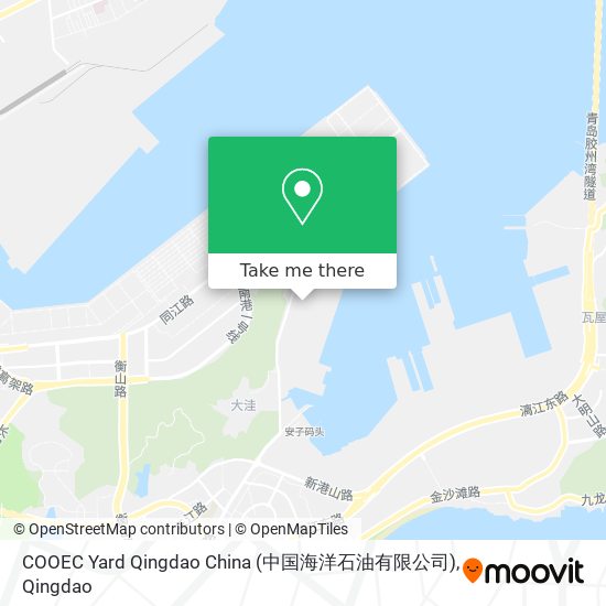 COOEC Yard Qingdao China (中国海洋石油有限公司) map