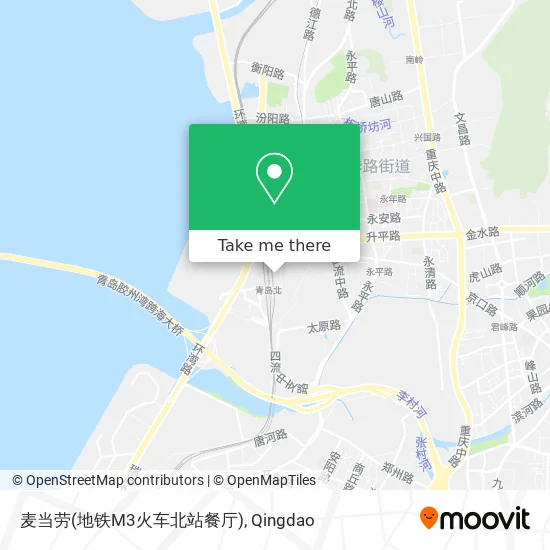 麦当劳(地铁M3火车北站餐厅) map