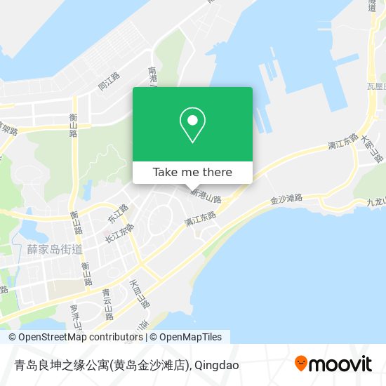 青岛良坤之缘公寓(黄岛金沙滩店) map