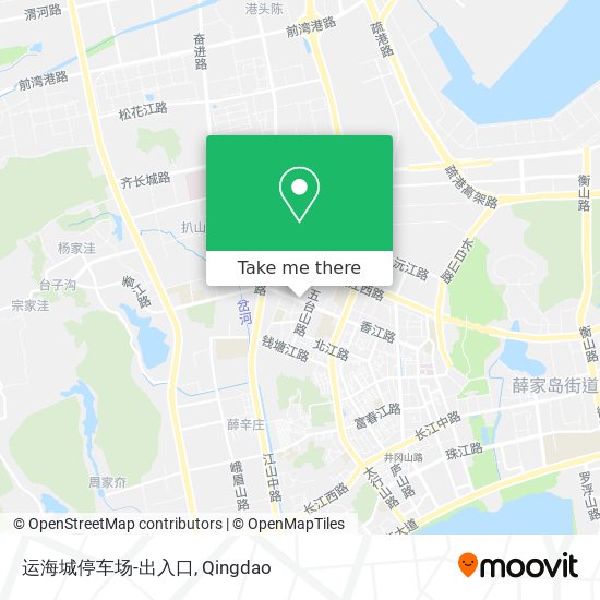 运海城停车场-出入口 map