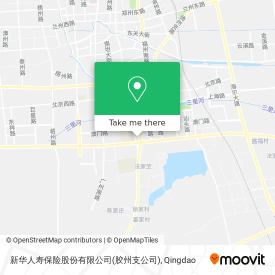 新华人寿保险股份有限公司(胶州支公司) map