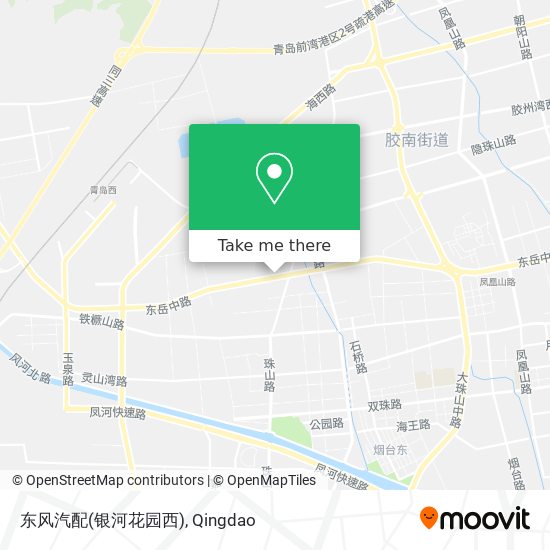 东风汽配(银河花园西) map