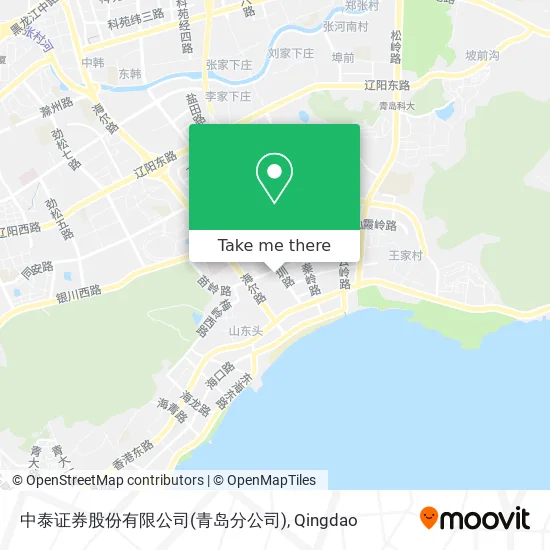 中泰证券股份有限公司(青岛分公司) map
