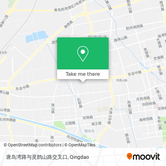 唐岛湾路与灵鹊山路交叉口 map