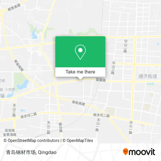 青岛钢材市场 map