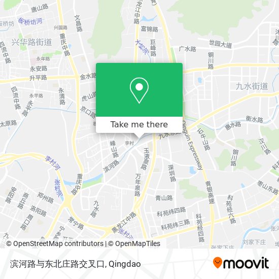 滨河路与东北庄路交叉口 map