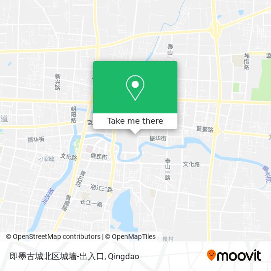 即墨古城北区城墙-出入口 map