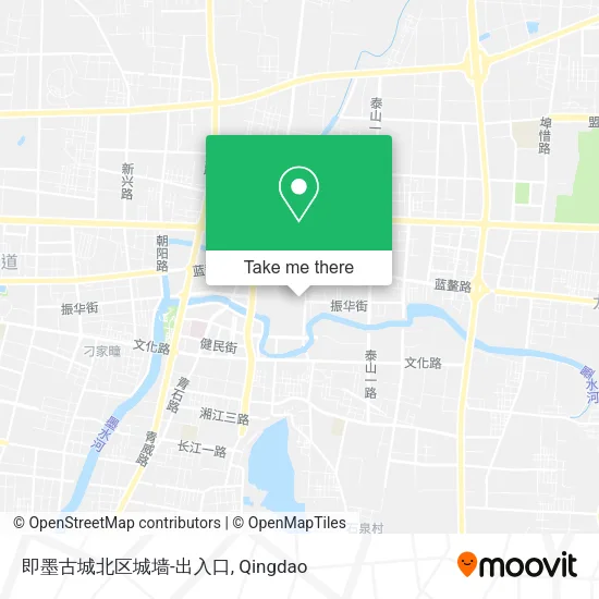 即墨古城北区城墙-出入口 map