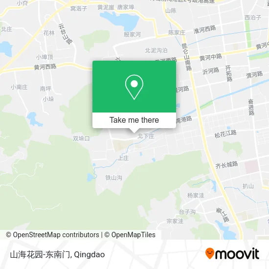 山海花园-东南门 map