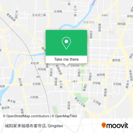 城阳家来福墙布窗帘店 map