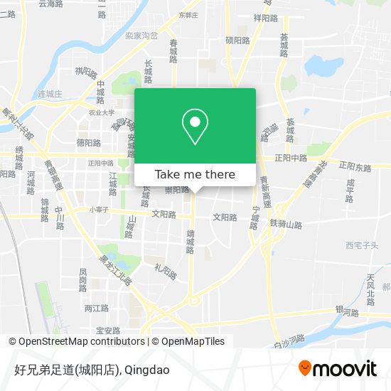 好兄弟足道(城阳店) map