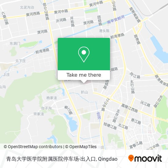 青岛大学医学院附属医院停车场-出入口 map