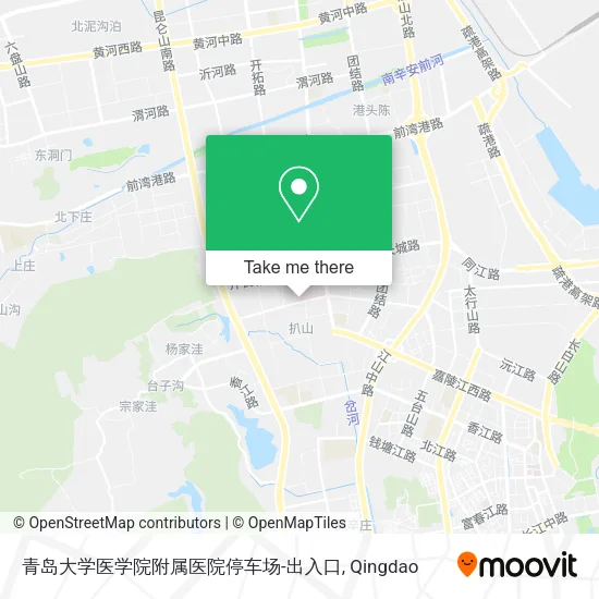 青岛大学医学院附属医院停车场-出入口 map