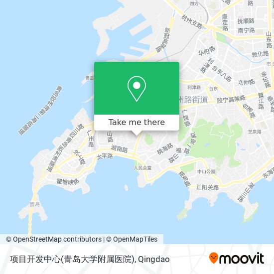 项目开发中心(青岛大学附属医院) map