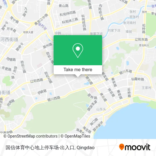 国信体育中心地上停车场-出入口 map