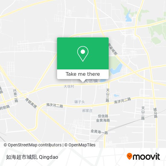 如海超市城阳 map