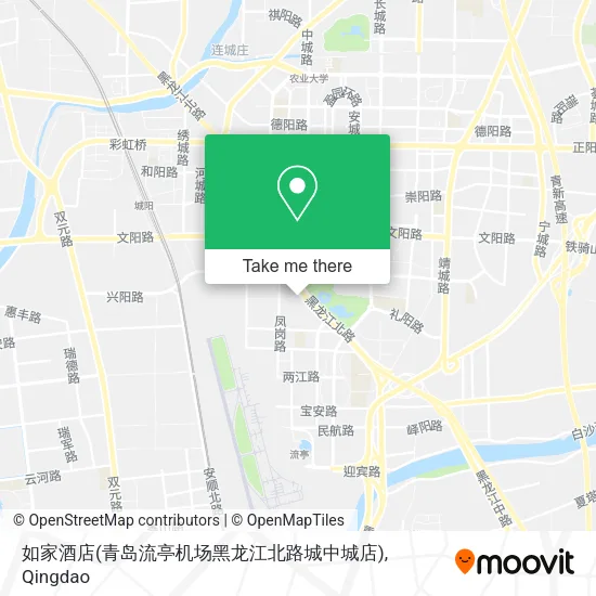如家酒店(青岛流亭机场黑龙江北路城中城店) map