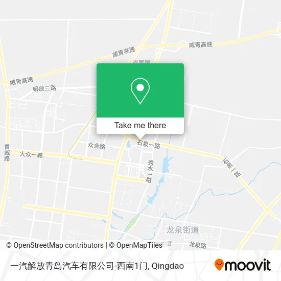 一汽解放青岛汽车有限公司-西南1门 map