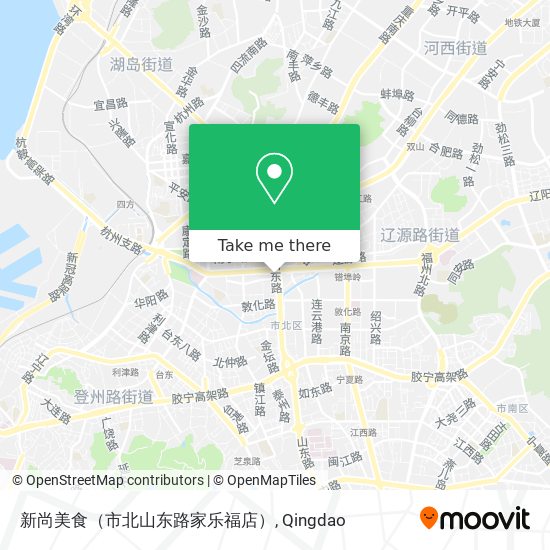 新尚美食（市北山东路家乐福店） map