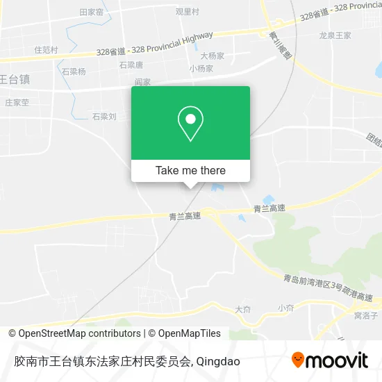 胶南市王台镇东法家庄村民委员会 map