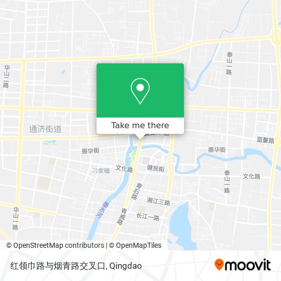 红领巾路与烟青路交叉口 map