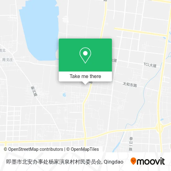 即墨市北安办事处杨家演泉村村民委员会 map