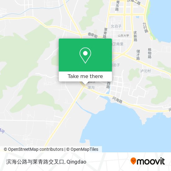 滨海公路与莱青路交叉口 map