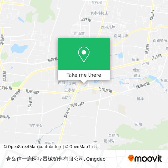 青岛信一康医疗器械销售有限公司 map