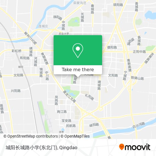 城阳长城路小学(东北门) map