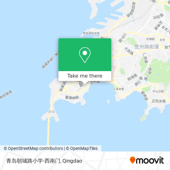 青岛朝城路小学-西南门 map