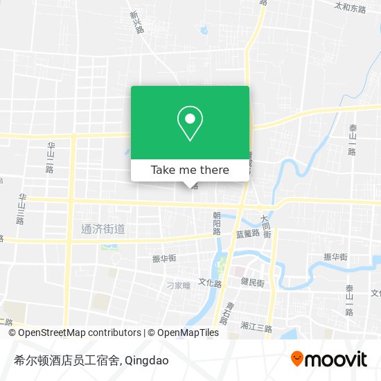 希尔顿酒店员工宿舍 map