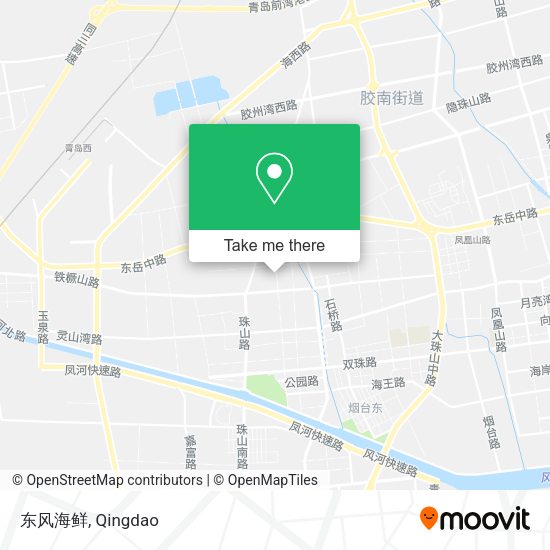 东风海鲜 map