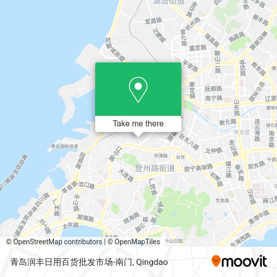 青岛润丰日用百货批发市场-南门 map