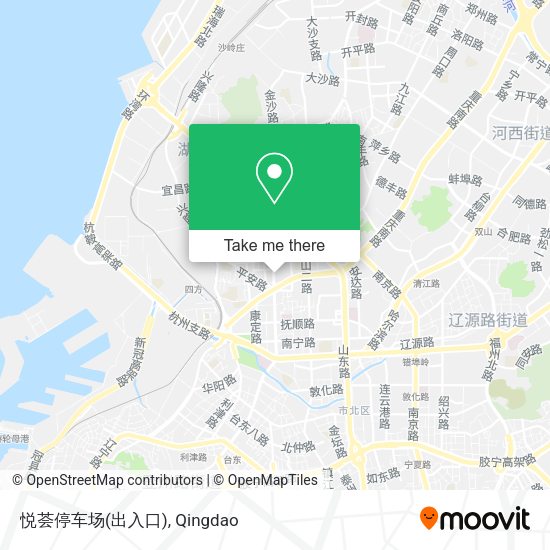 悦荟停车场(出入口) map