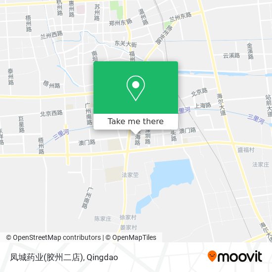 凤城药业(胶州二店) map