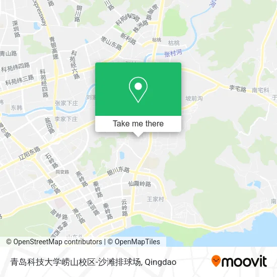 青岛科技大学崂山校区-沙滩排球场 map