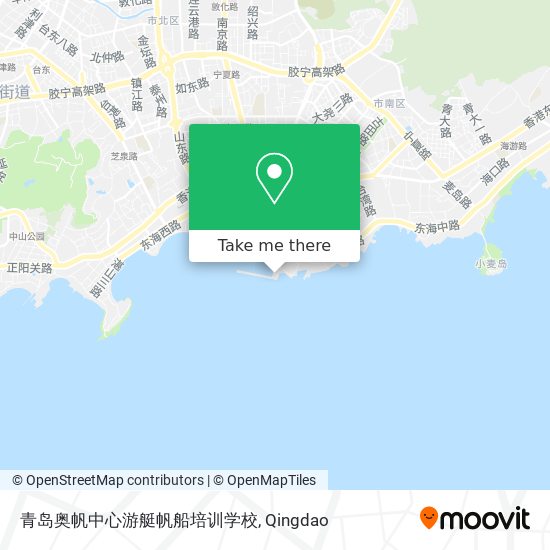 青岛奥帆中心游艇帆船培训学校 map