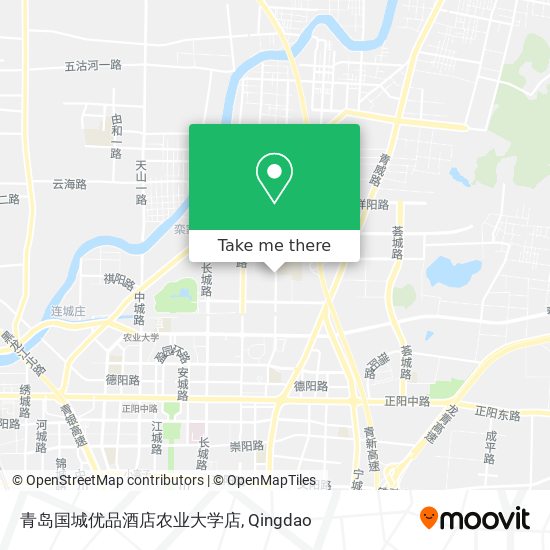 青岛国城优品酒店农业大学店 map