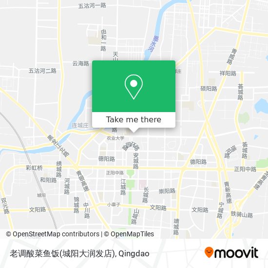 老调酸菜鱼饭(城阳大润发店) map