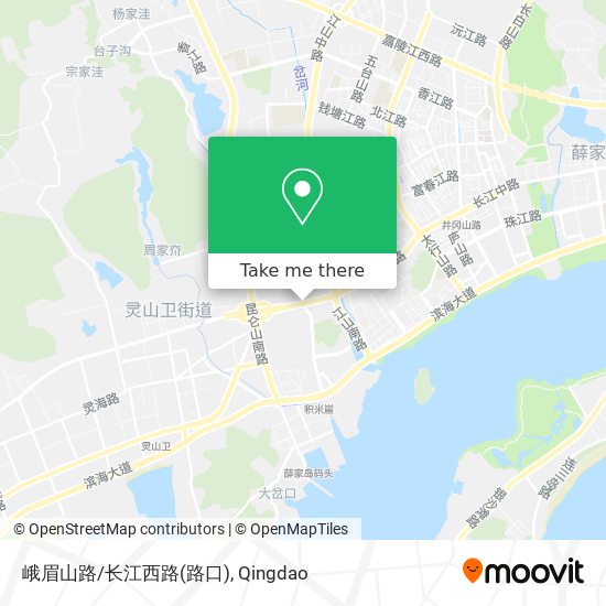 峨眉山路/长江西路(路口) map