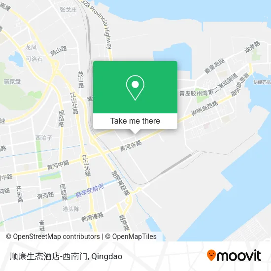 顺康生态酒店-西南门 map