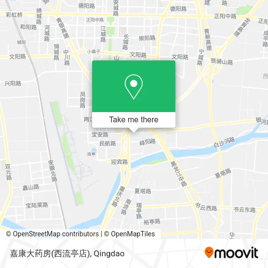 嘉康大药房(西流亭店) map