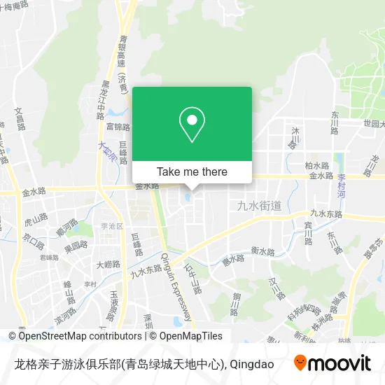龙格亲子游泳俱乐部(青岛绿城天地中心) map