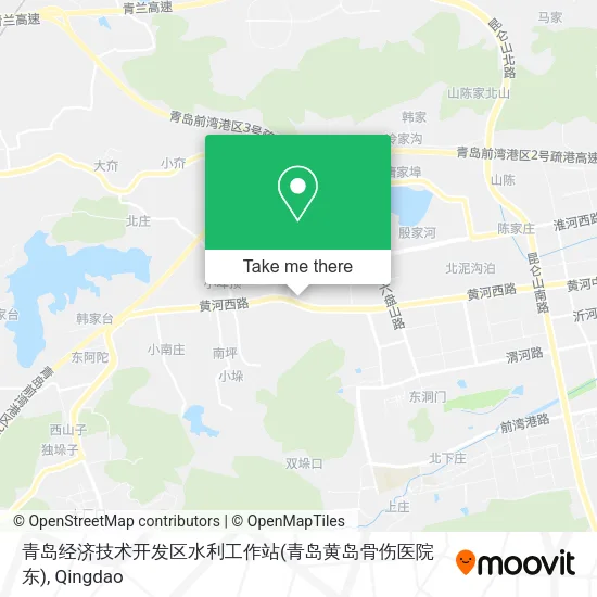 青岛经济技术开发区水利工作站(青岛黄岛骨伤医院东) map