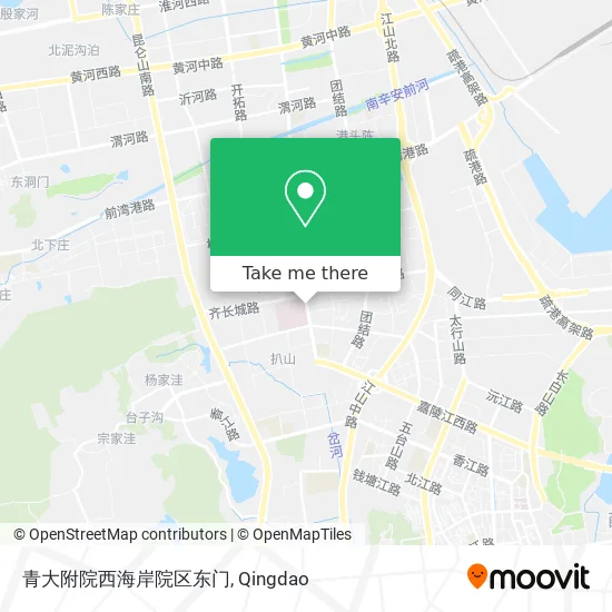 青大附院西海岸院区东门 map