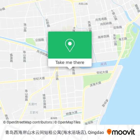 青岛西海岸山水云间短租公寓(海水浴场店) map