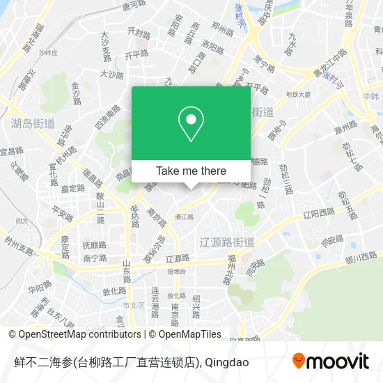 鲜不二海参(台柳路工厂直营连锁店) map