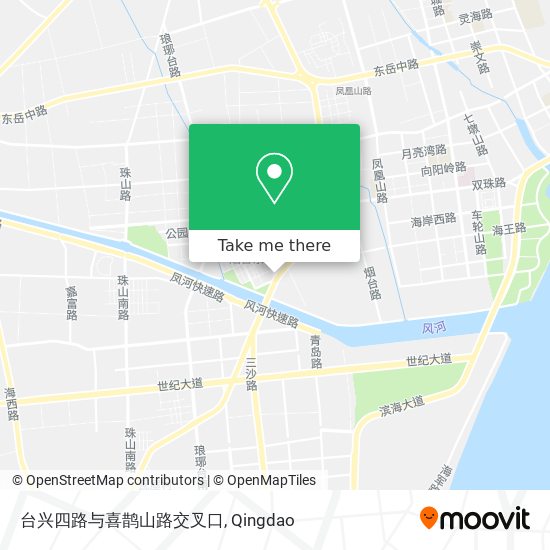 台兴四路与喜鹊山路交叉口 map